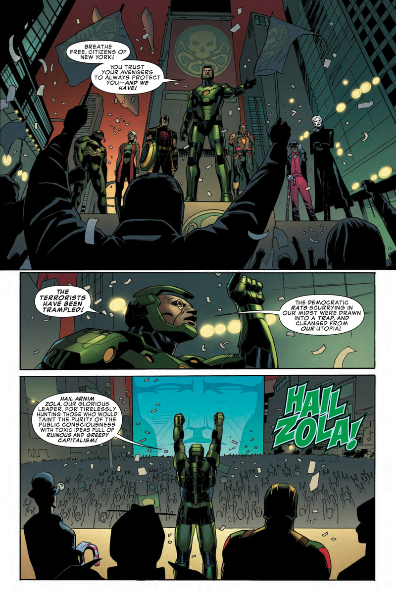 Illustration for article titled Exclusive Marvel preview: Nomad goes on the run in Hail Hydra #3